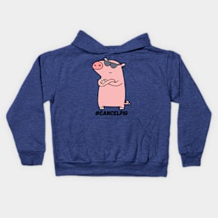 Cancel Pig Kids Hoodie